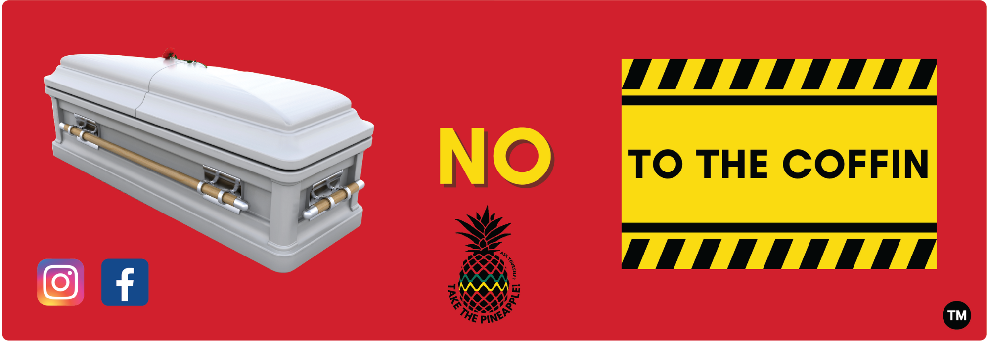 No to the Coffin Truck Sticker